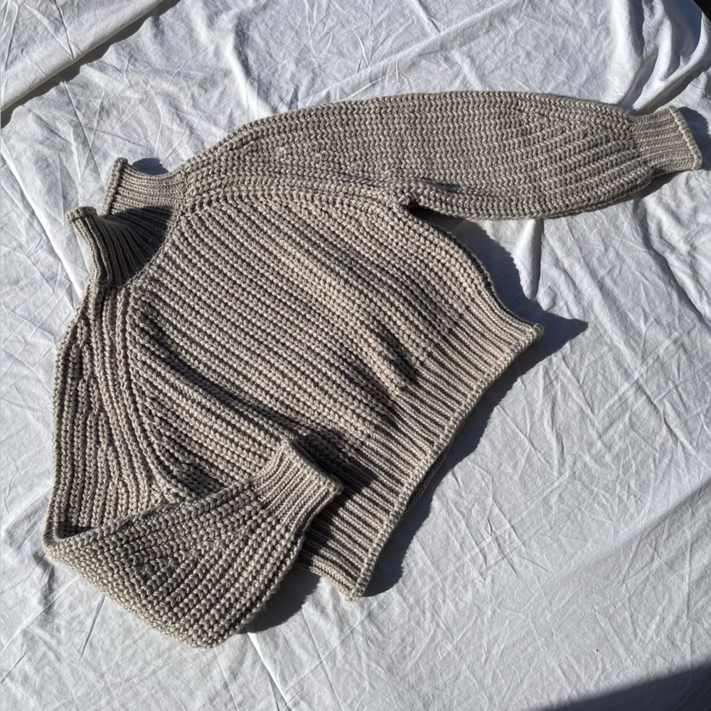 Oversized knit baggy cropped sweater NBW